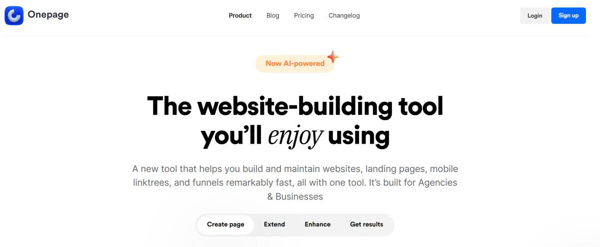 Onepage vs Framer AI, 10Web, Durable, ZipWP Comparison: Which is the Best AI Website in 2025?