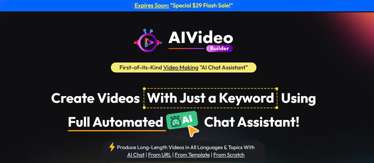 AIVideoBuilder - Introduction, Usage and Advantages