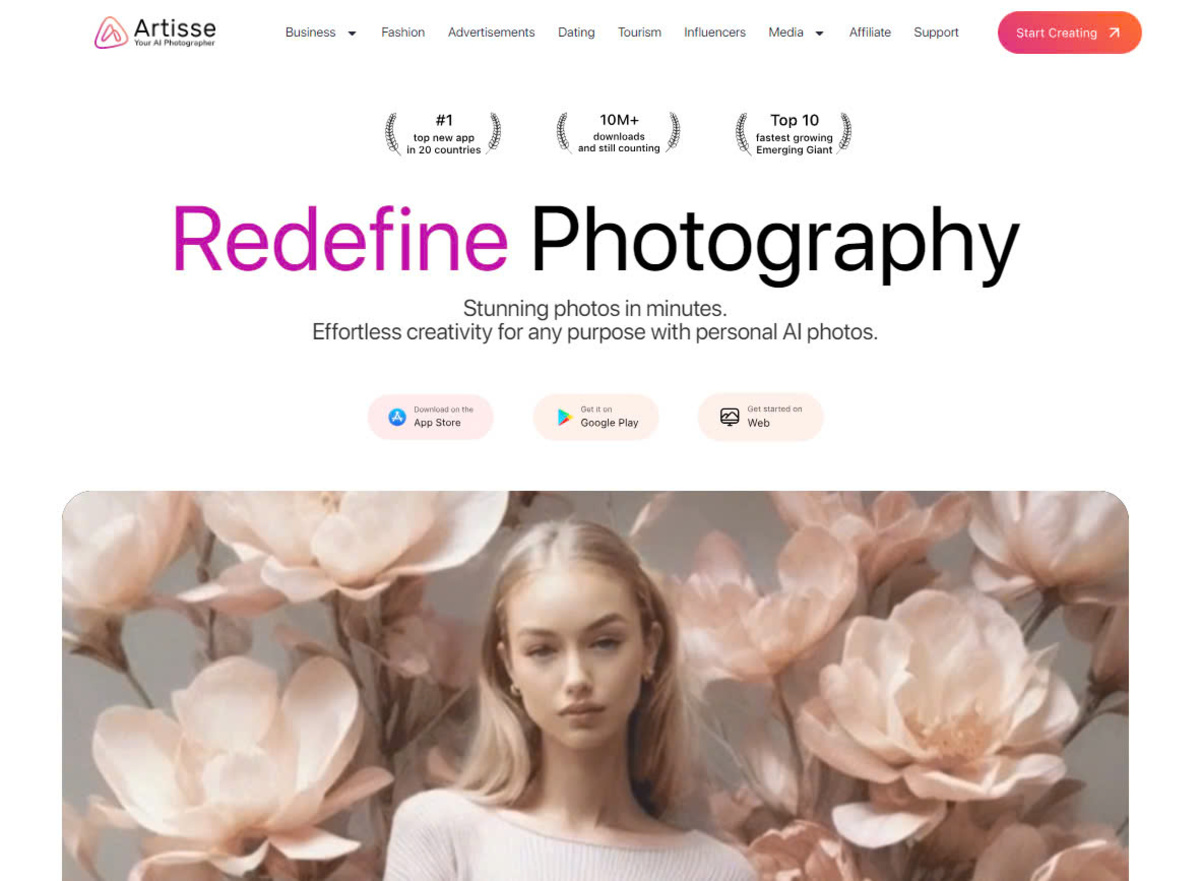 Artisse AI, Redefine Photography with Stunning AI-Generated Photos