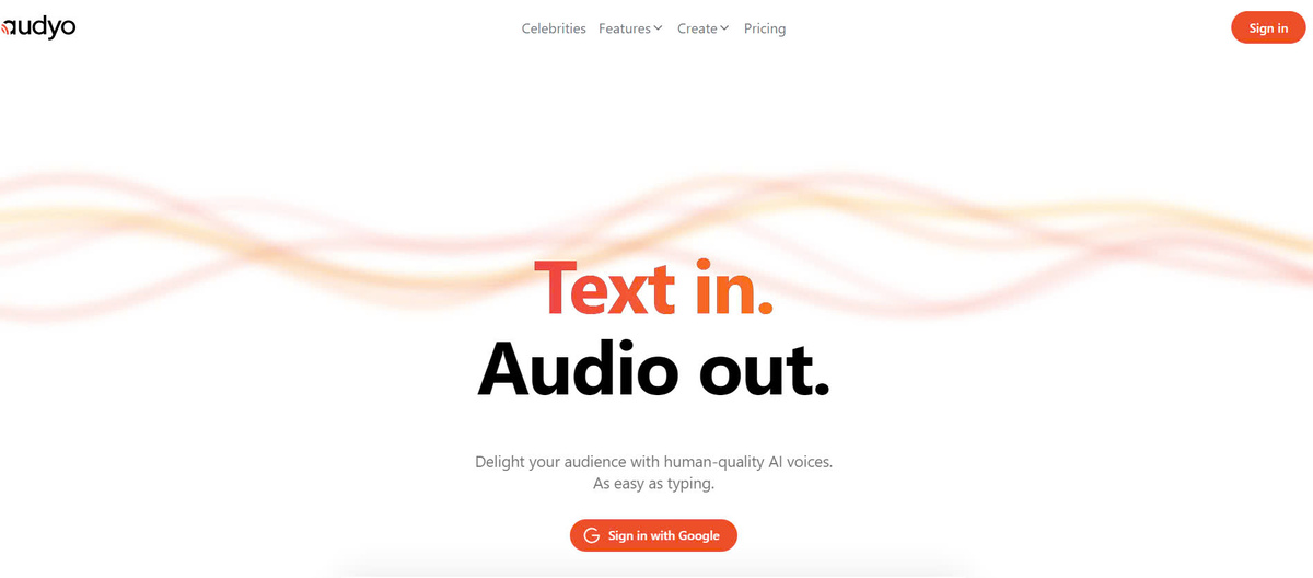 Audyo - Turn text into human-like sound in seconds Introduction, features, pricing plans