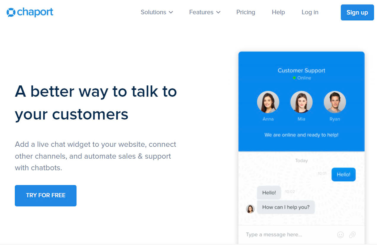 Chaport: Live Chat Software & Chatbots for Sales and Support