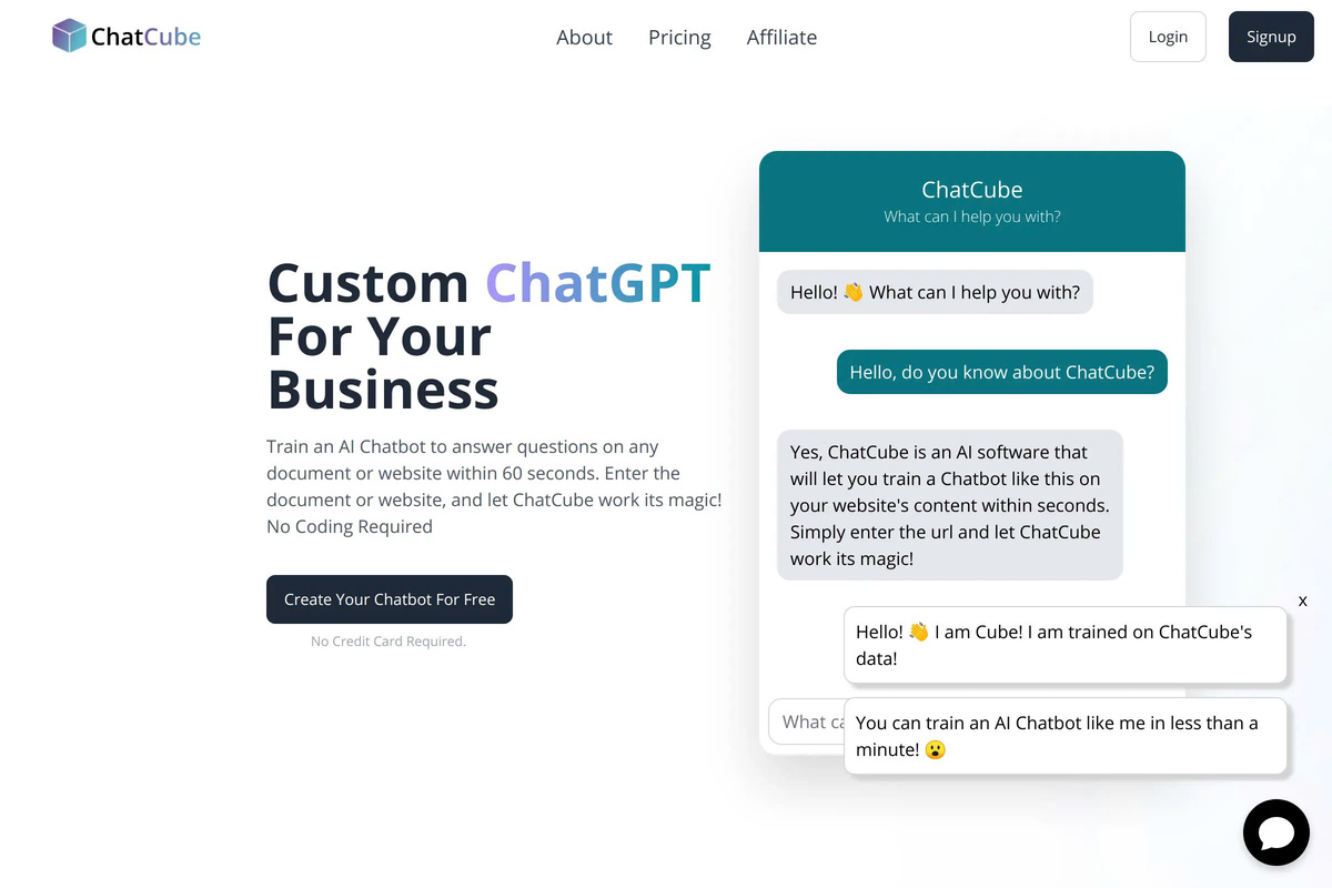 ChatCube | Details, Pricing, & Features