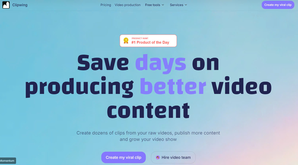 Clipwing.pro: Create Engaging Video Clips in Minutes & Grow Your Audience