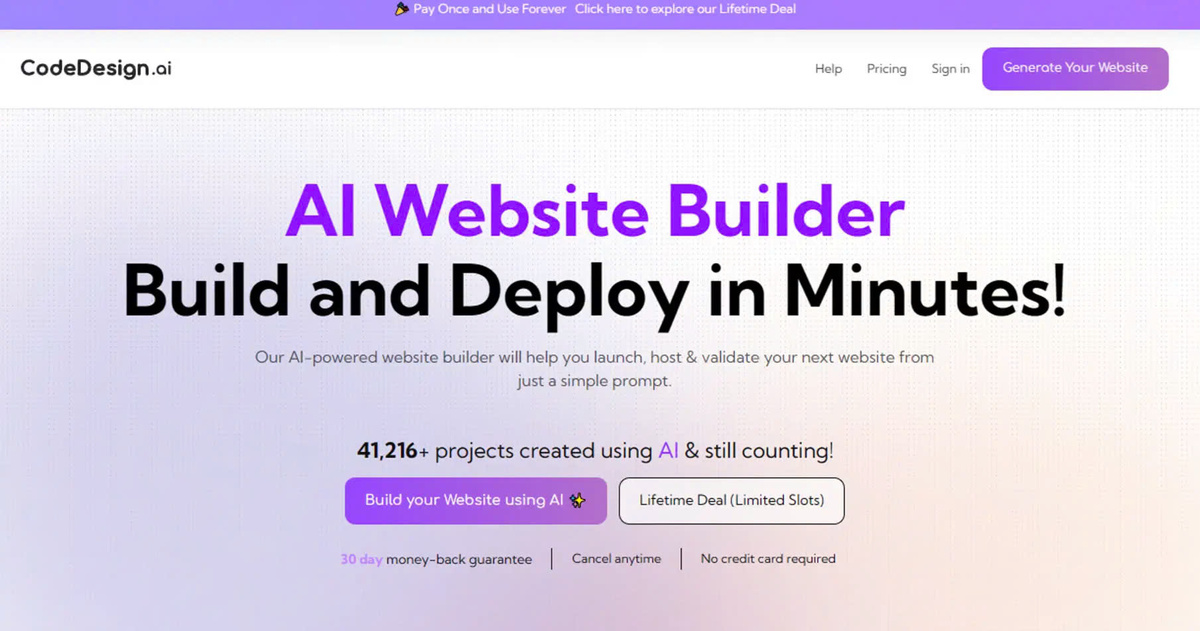 CodeDesign.ai | Details, Pricing, & Features