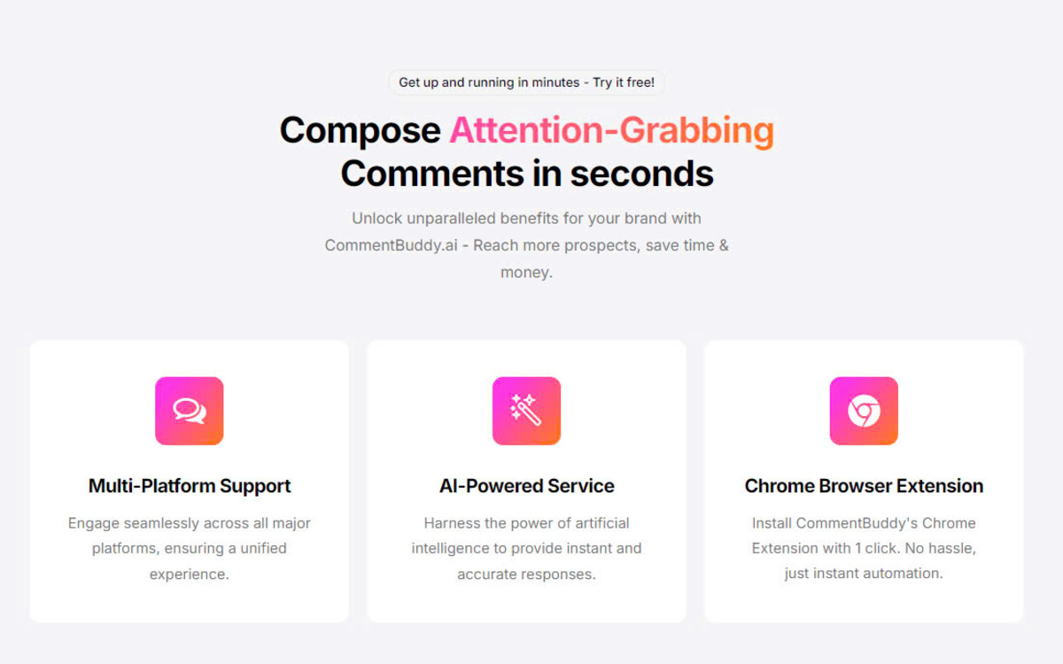 CommentBuddy.ai: Write Engaging Comments in Seconds with AI