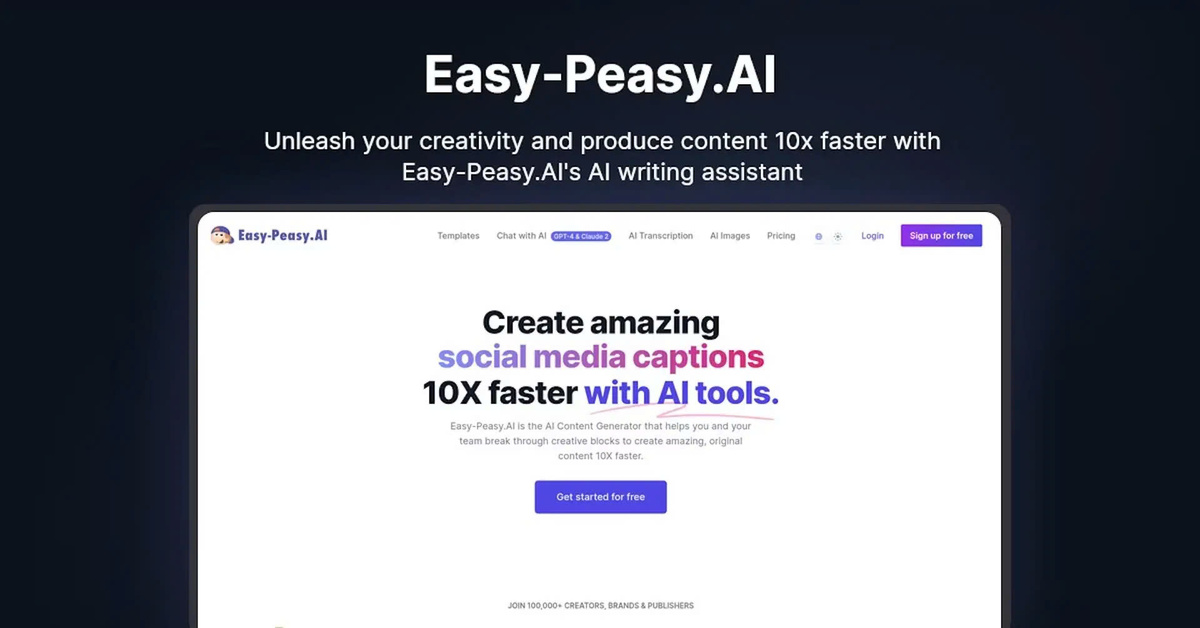 Easy Peasy Powerful AI Platform for Chatbots and AI Image Generation