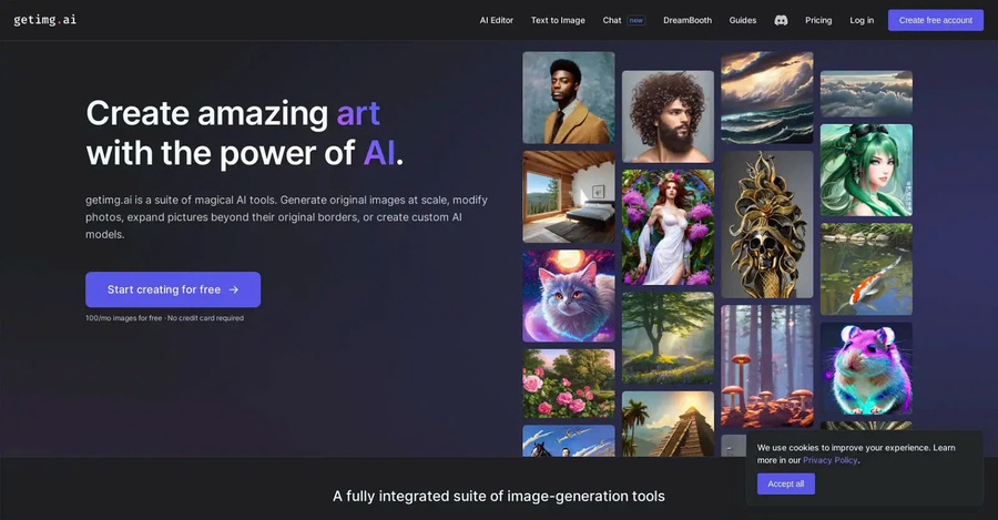 Getimg AI Ultimate image creation and editing tool powered by AI