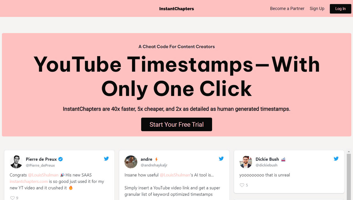 Create YouTube Video Chapters Quickly with Instant Chapters