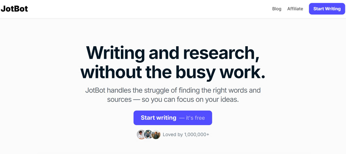 JotBot AI Advanced research and writing support tool