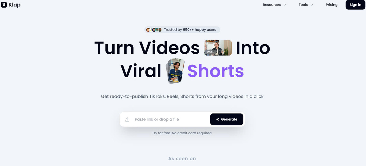 Klapapp Turns Long Videos Into Viral Short Videos on TikTok, Instagram, YouTube Shorts