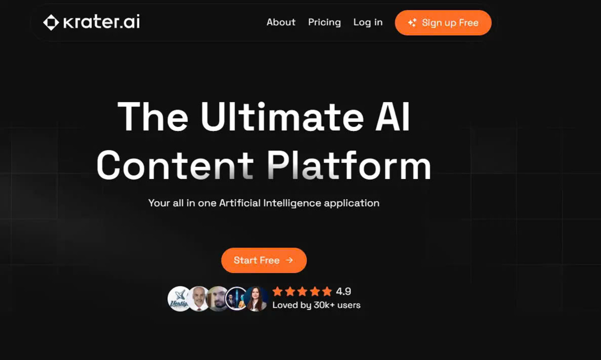 Krater AI | Details, Pricing, & Features