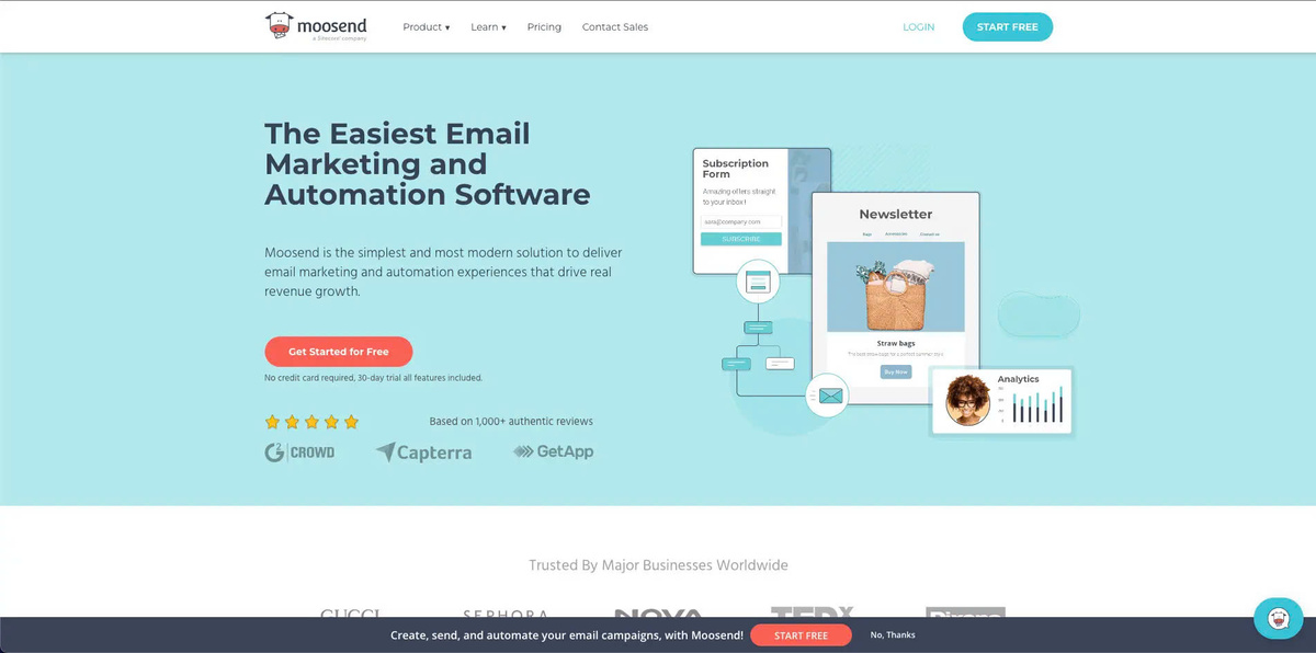 Moosend: Simple, Effective Email Marketing Solution, Boosting Revenue Growth