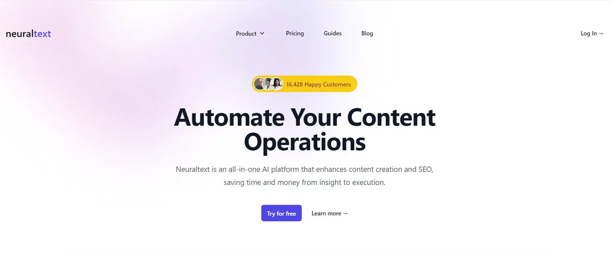 Neuraltext: Comprehensive AI Platform for Content and SEO