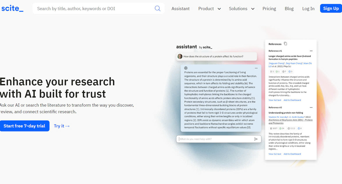 Scite AI Reviews, Features, Prices And Alternatives 