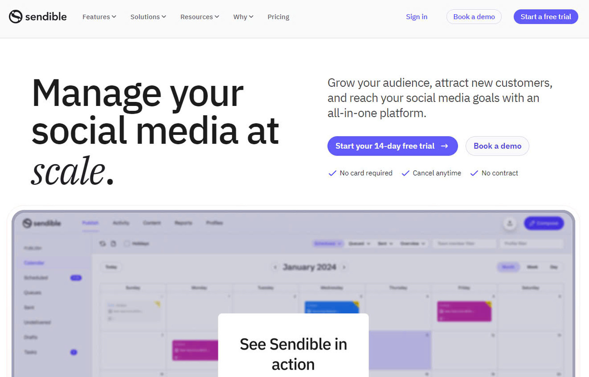 Sendible, Pricing, & Features