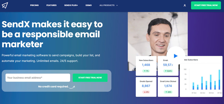 Sendx Easy and Effective Email Marketing Software