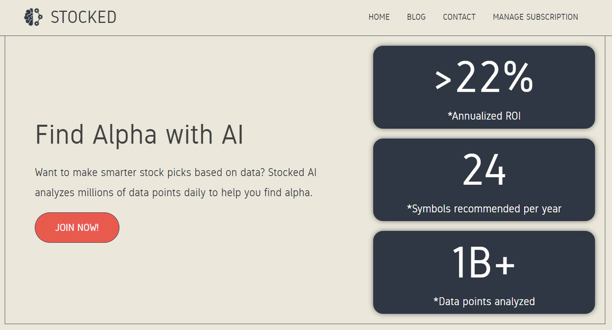 Stockedai Smart investment, outperforming the market with AI