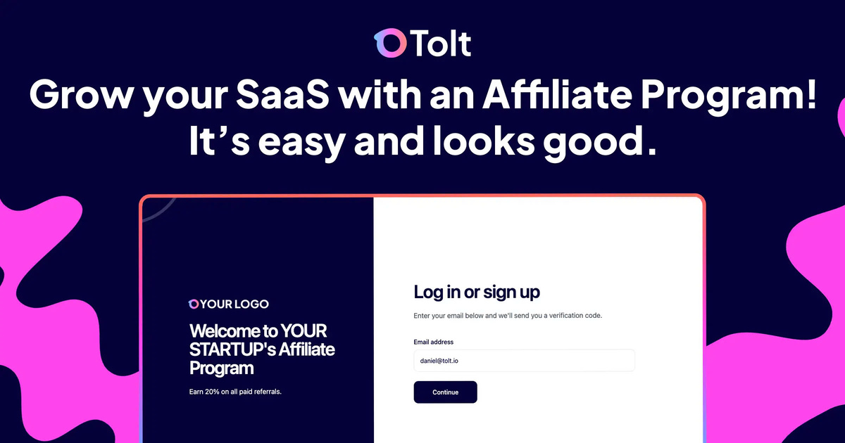 Tolt Affiliate Marketing Software for SaaS Businesses