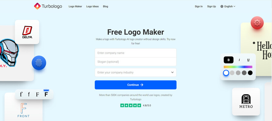 Turbologo free logo maker