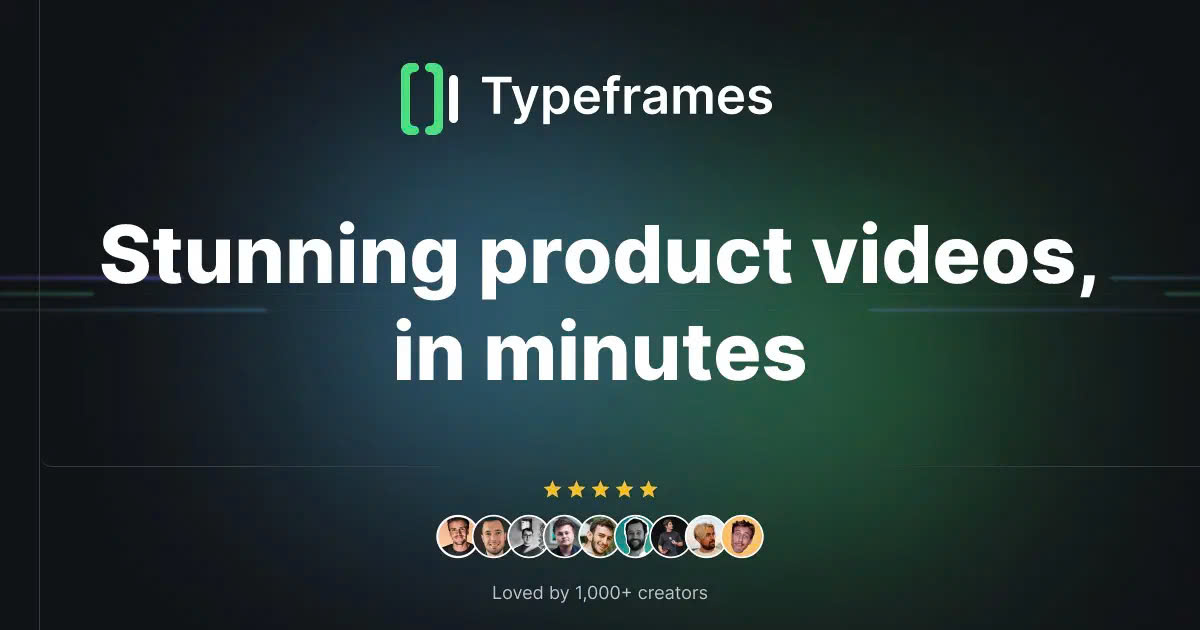 Typeframes Create videos from text quickly and conveniently