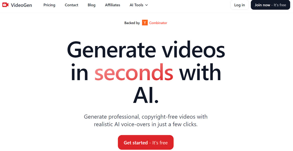 VideoGen | Detailed Review, Features, Prices And Alternativess