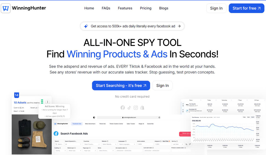 Explore WinningHunter - The ultimate tool to identify successful products instantly