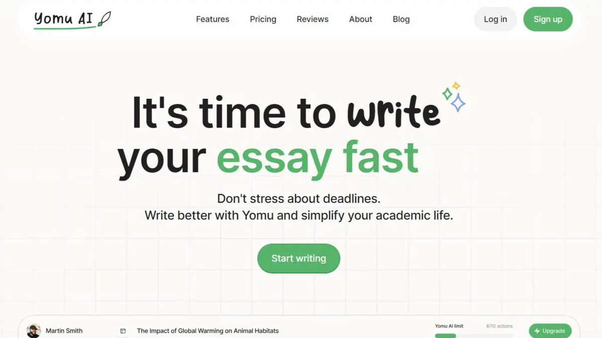 Yomu AI Powerful AI Writing Tool Introduction, Features & Pricing Plans